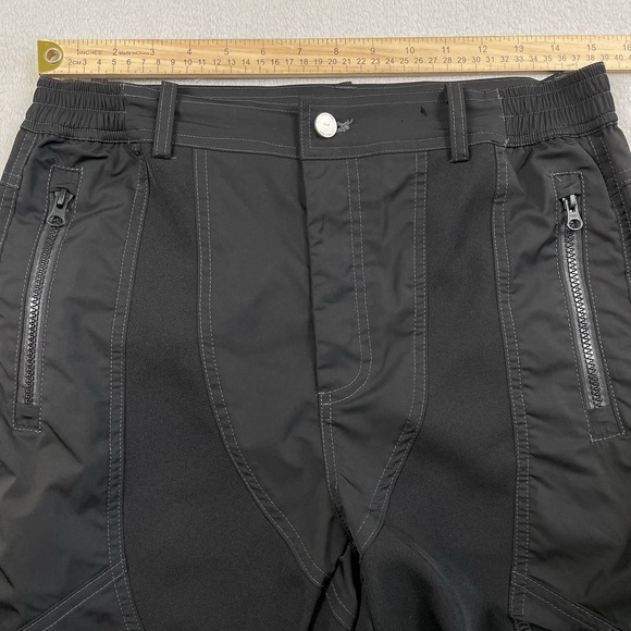 Far From What Pants Mens Medium Black  Slim Straight Button‎ Fly Zip Calf 29" - Picture 7 of 13